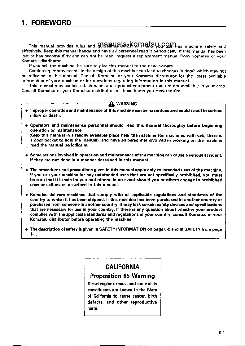 Protected: D155A-3(JPN) S/N 61048-UP Operation manual (English)