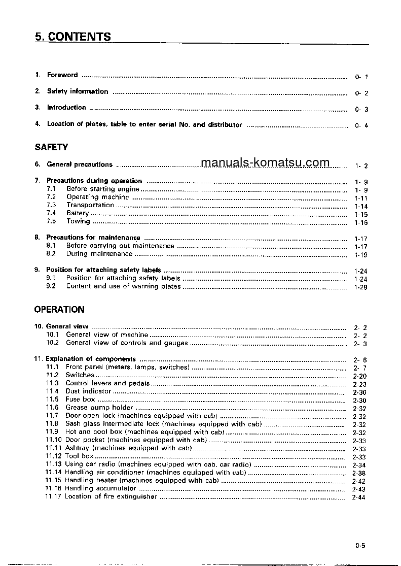 Protected: D155A-3(JPN) S/N 61048-UP Operation manual (English)