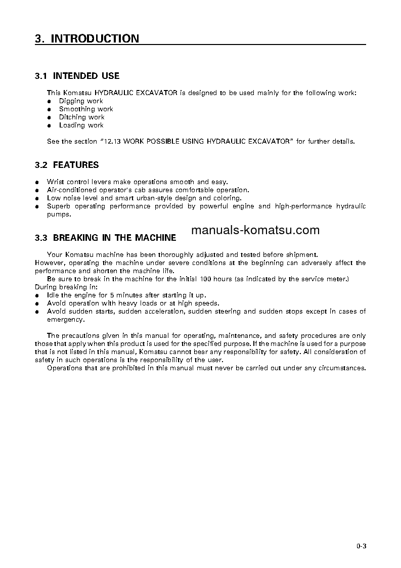 Protected: PC300LC-6(JPN)-EXCEL S/N 33466-UP Operation manual (English)