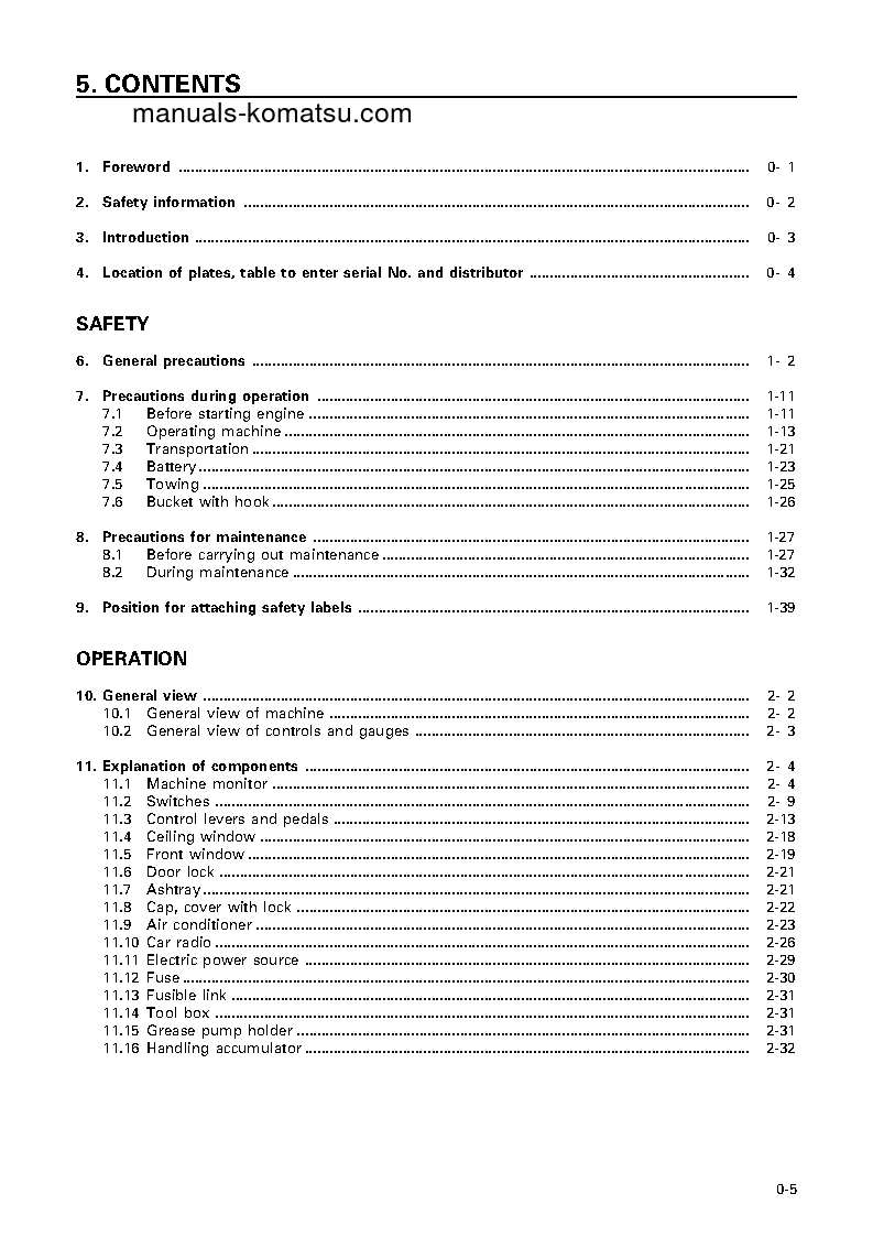 Protected: PC300LC-6(JPN)-EXCEL S/N 33466-UP Operation manual (English)