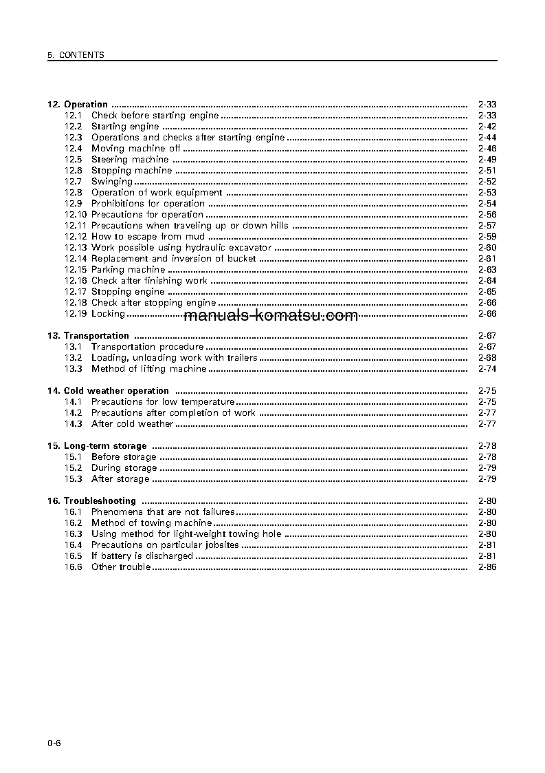 Protected: PC300LC-6(JPN)-EXCEL S/N 33466-UP Operation manual (English)
