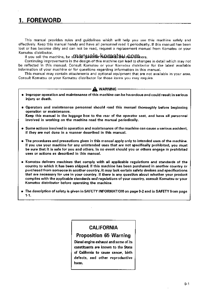 Protected: PC400LC-6(JPN) S/N 32250-32447 Operation manual (English)