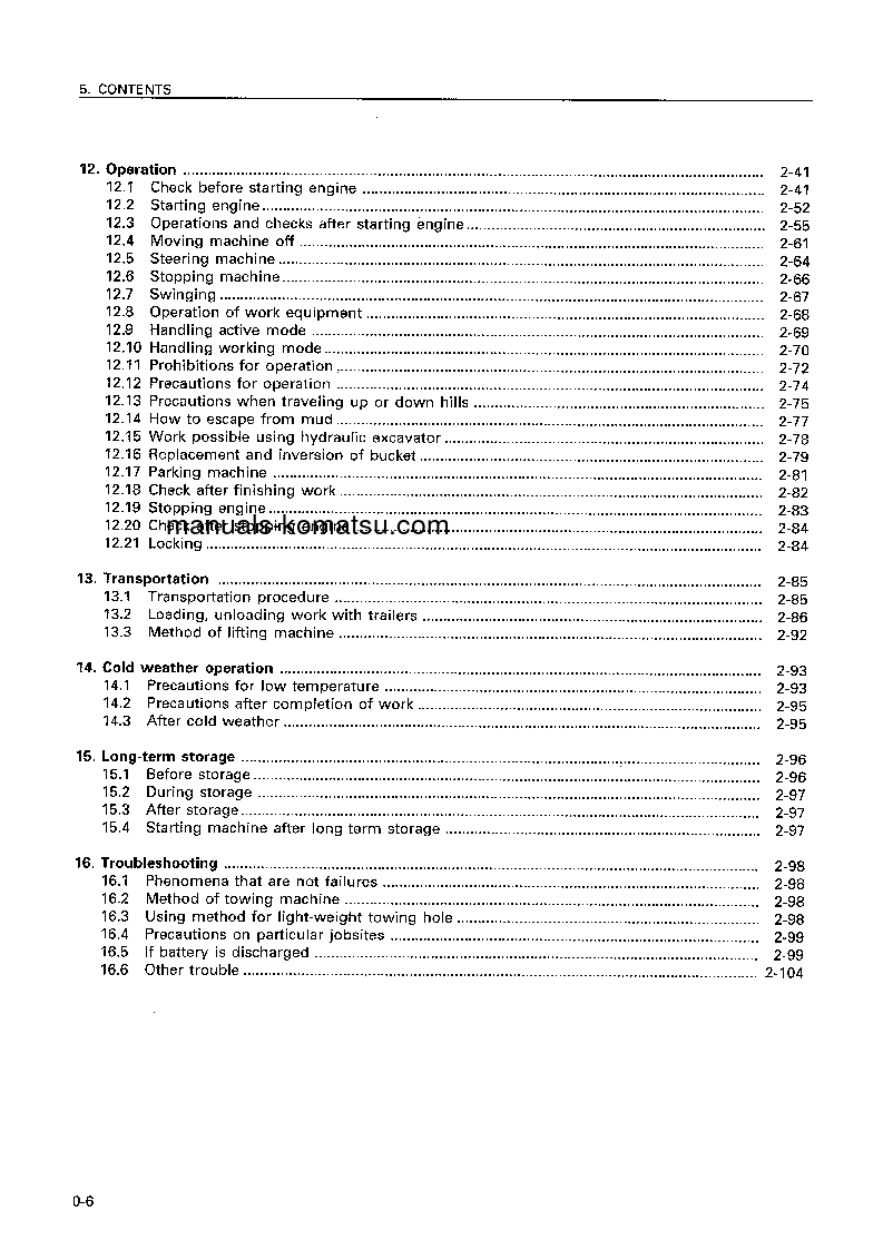 Protected: PC400LC-6(JPN) S/N 32250-32447 Operation manual (English)