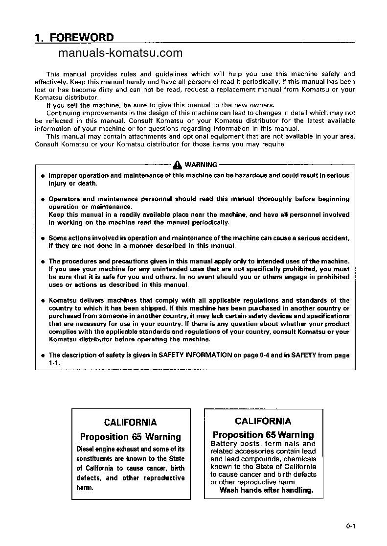 Protected: D475A-3(JPN) S/N 10601-UP Operation manual (English)