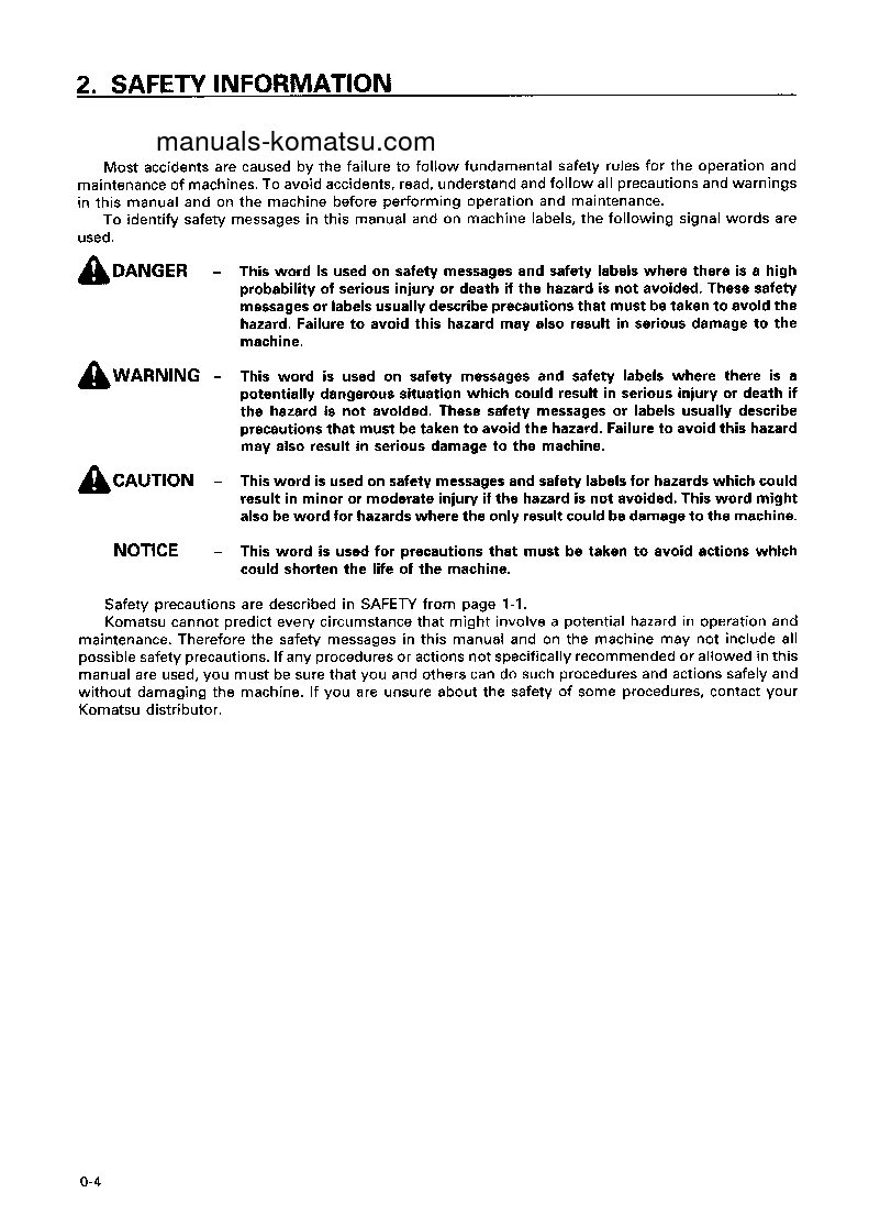 Protected: D475A-3(JPN) S/N 10601-UP Operation manual (English)