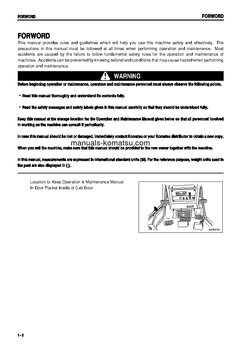 Protected: D475A-3(JPN) S/N 10685-UP Operation manual (English)