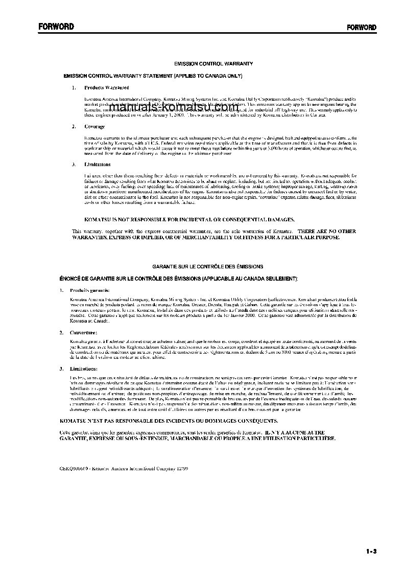 Protected: D475A-3(JPN) S/N 10685-UP Operation manual (English)