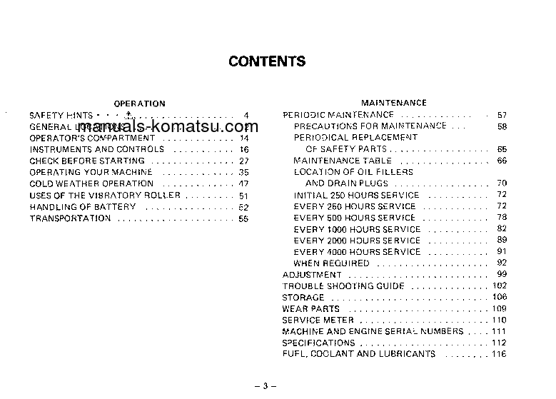 Protected: JV100WA-1(JPN) S/N 20003-20076 Operation manual (English)