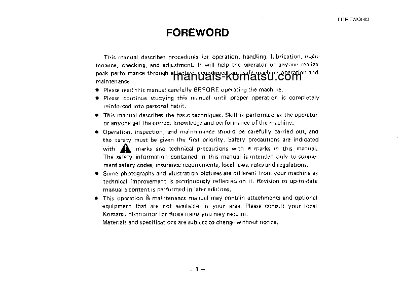 Protected: JV100WA-1(JPN) S/N 20077-UP Operation manual (English)