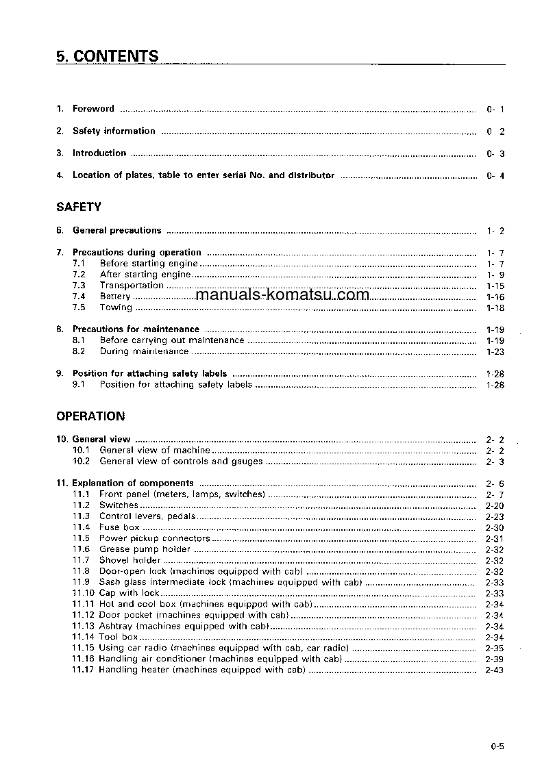 Protected: D65P-12(JPN) S/N 62968-65000 Operation manual (English)