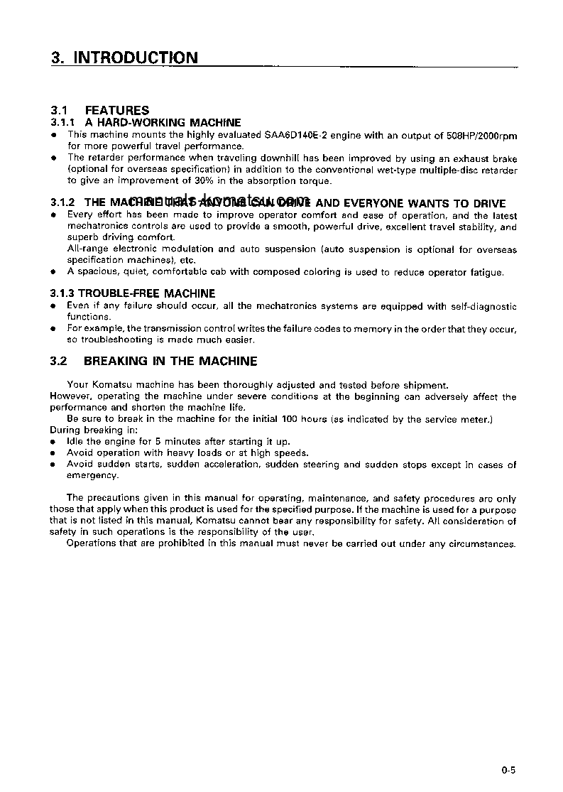 Protected: HD325-6(JPN) S/N 5801-6000 Operation manual (English)