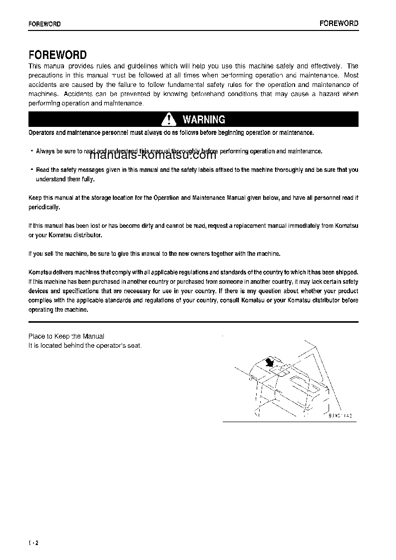 Protected: HD325-6(JPN) S/N 6001-6187 Operation manual (English)