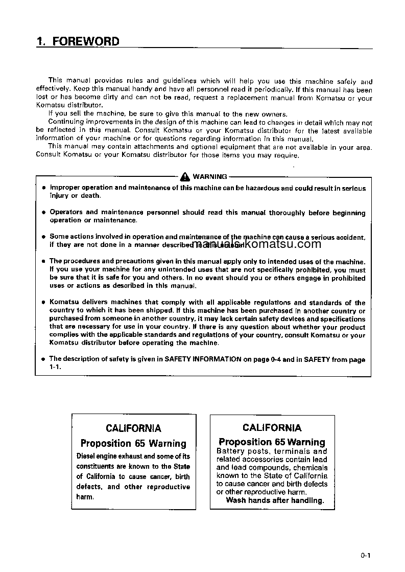 Protected: HD325-6(JPN)-4WD S/N 5801-UP Operation manual (English)