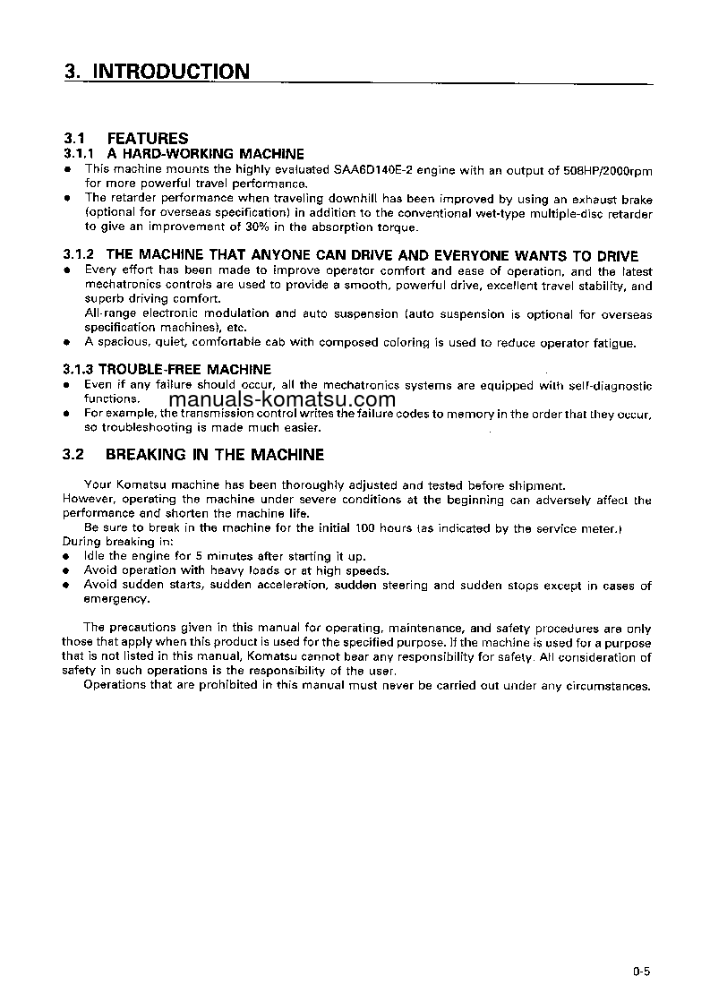 Protected: HD325-6(JPN)-4WD S/N 5801-UP Operation manual (English)