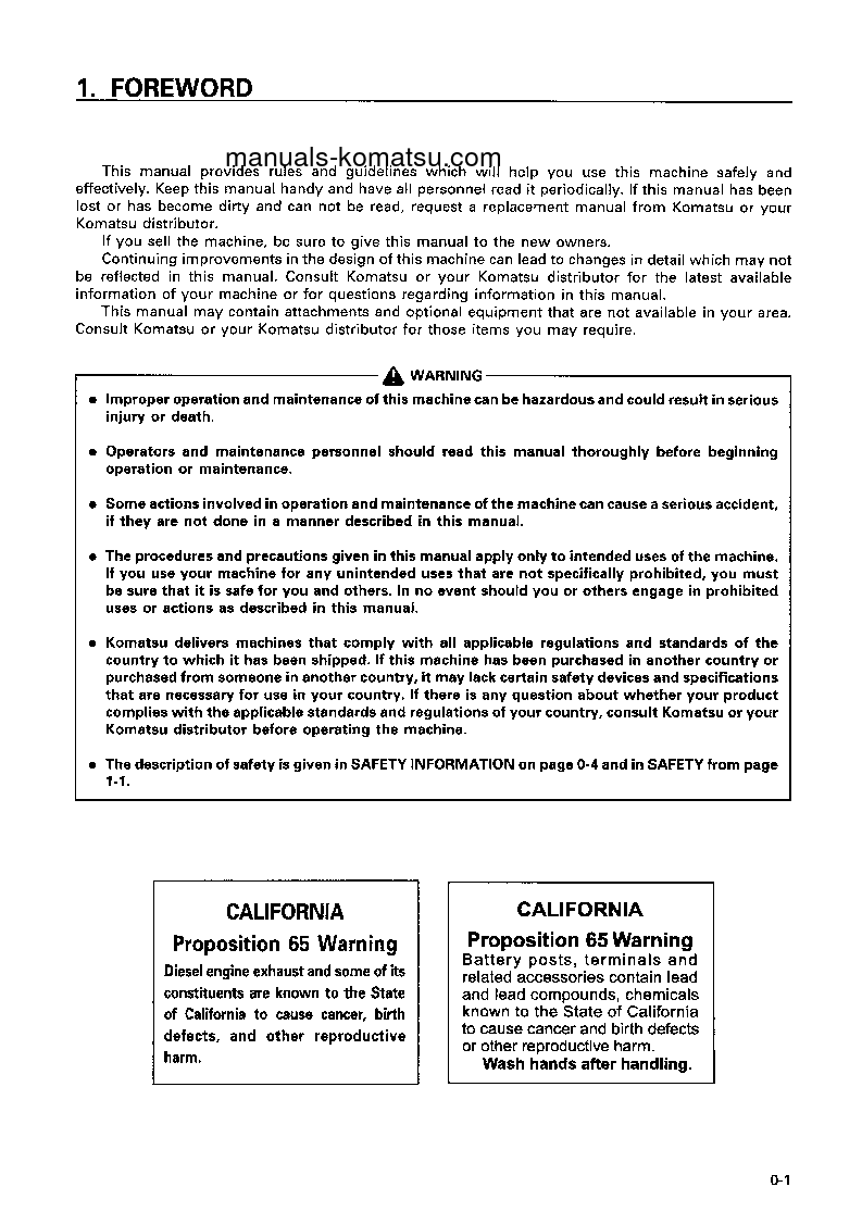 Protected: HD405-6(JPN) S/N 1110-2000 Operation manual (English)