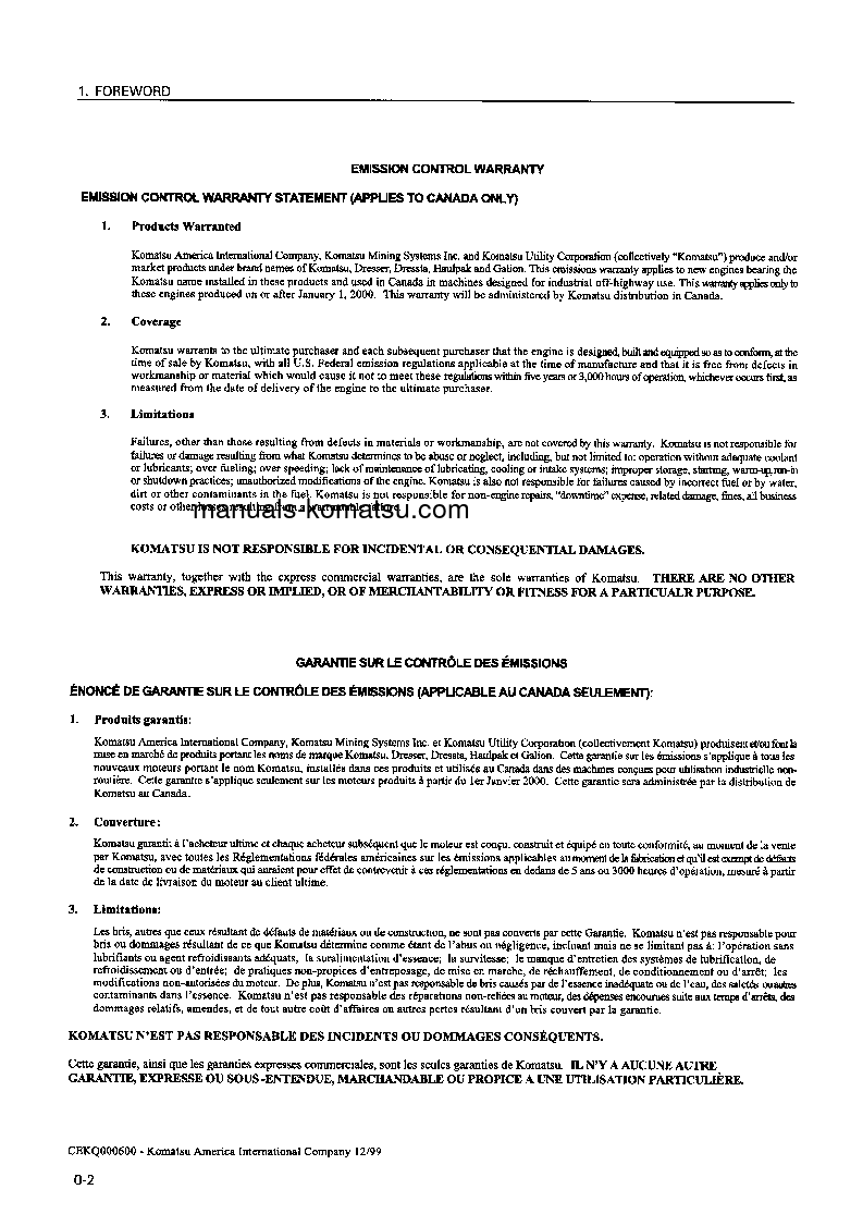 Protected: HD405-6(JPN) S/N 1110-2000 Operation manual (English)