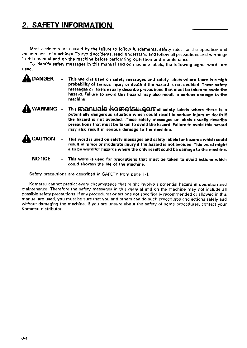 Protected: HD405-6(JPN) S/N 1110-2000 Operation manual (English)