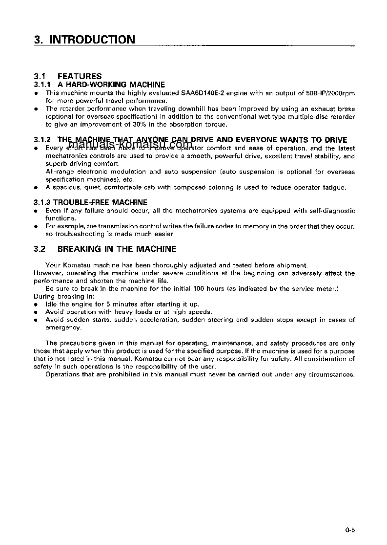 Protected: HD405-6(JPN) S/N 1110-2000 Operation manual (English)