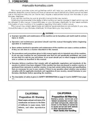 HD465-5(JPN) S/N 4763-UP Operation manual (English)