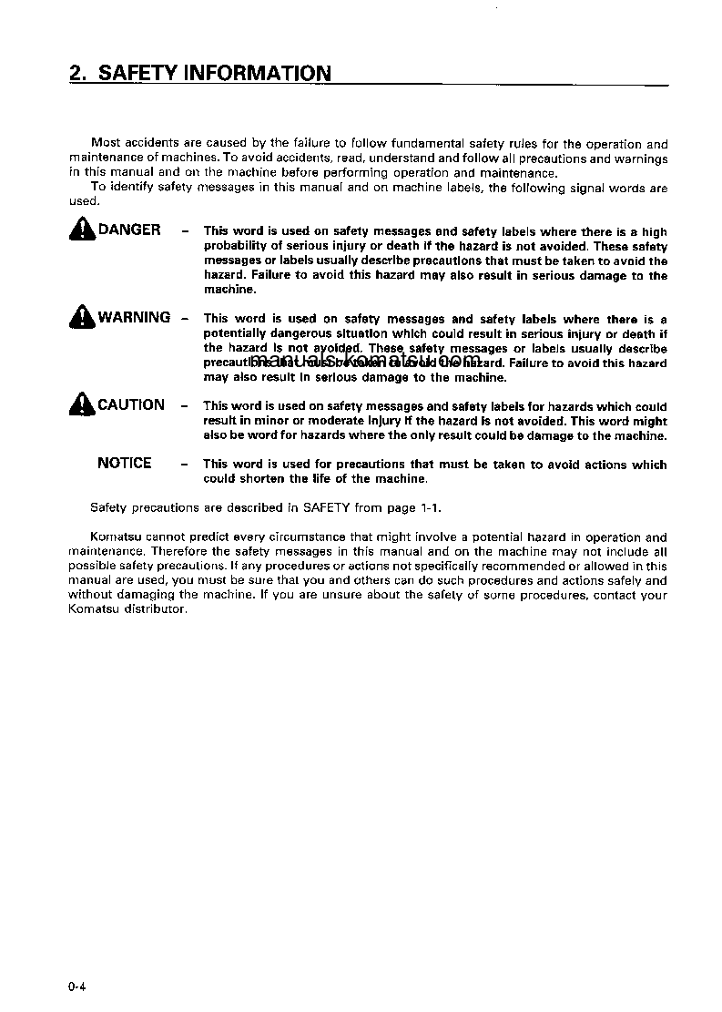 Protected: HD785-5(JPN) S/N 4085-4187 Operation manual (English)