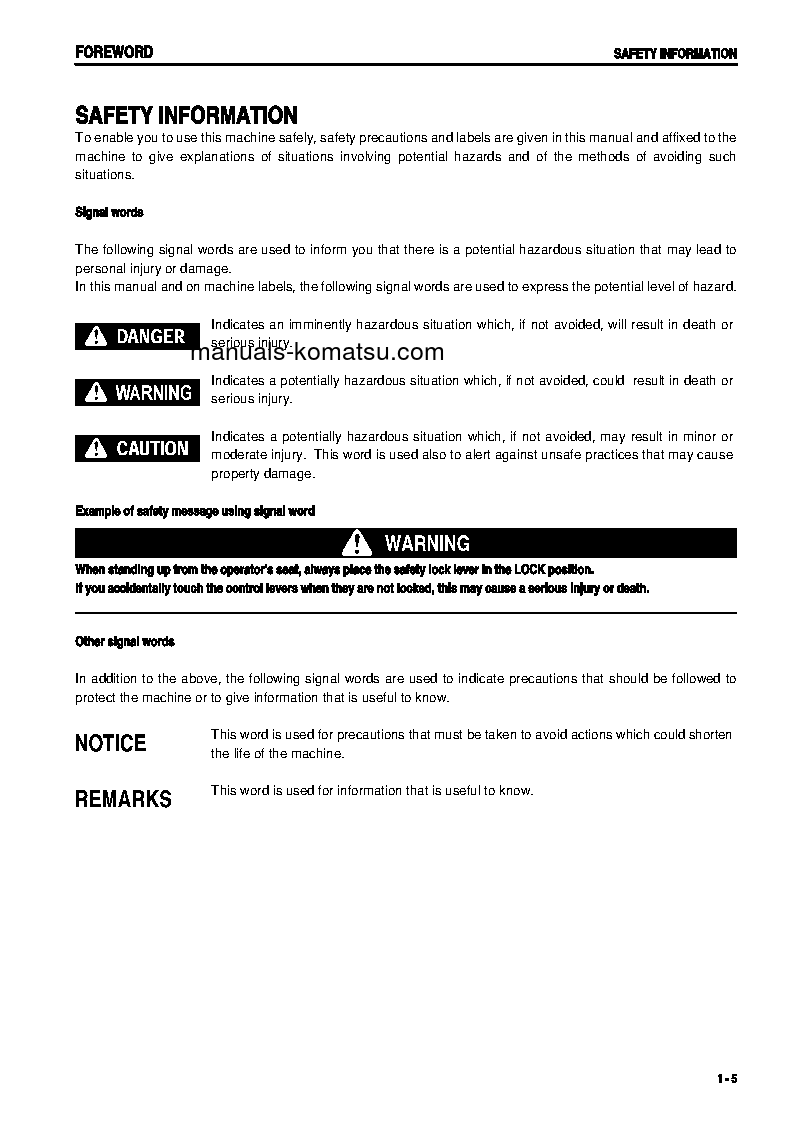 Protected: HD785-5(JPN) S/N 4188-4253 Operation manual (English)