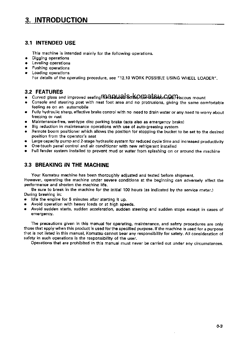 Protected: WA420-3(JPN) S/N 53001-54000 Operation manual (English)