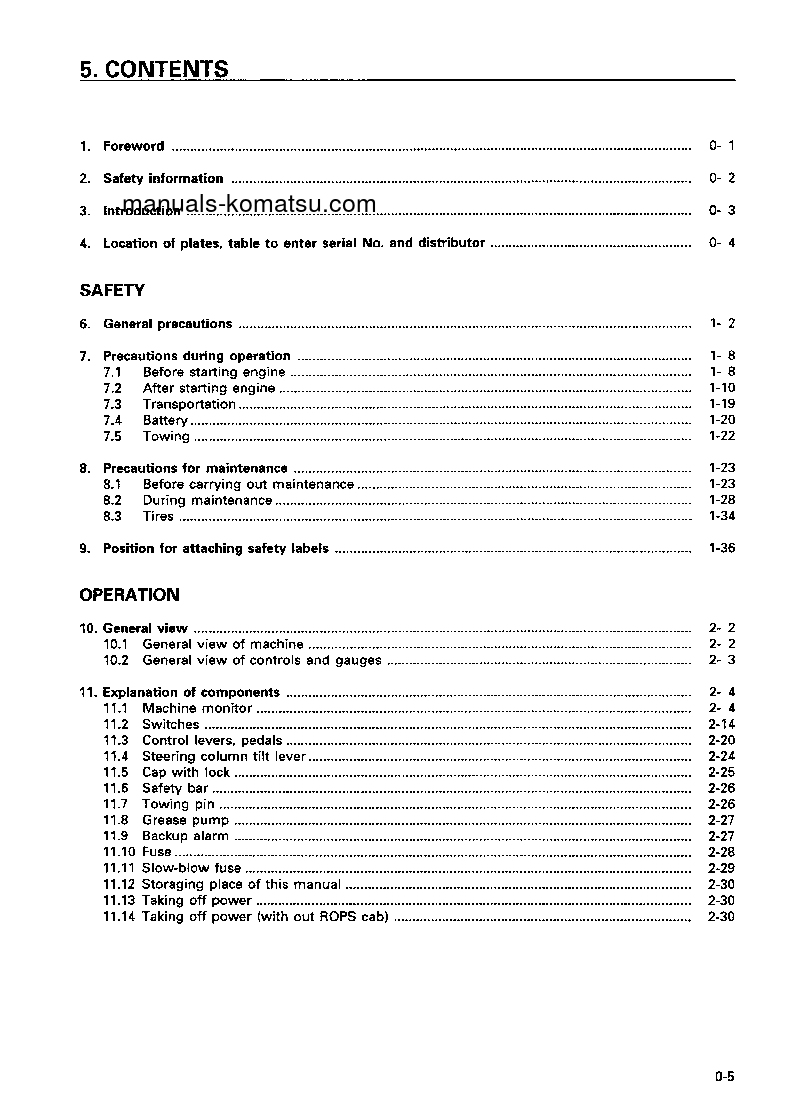 Protected: WA420-3(JPN) S/N 53001-54000 Operation manual (English)