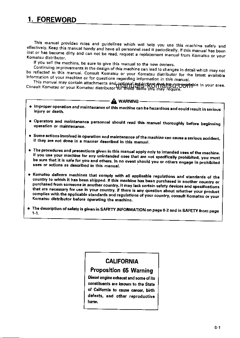 Protected: WA470-3(JPN) S/N 50001-54000 Operation manual (English)