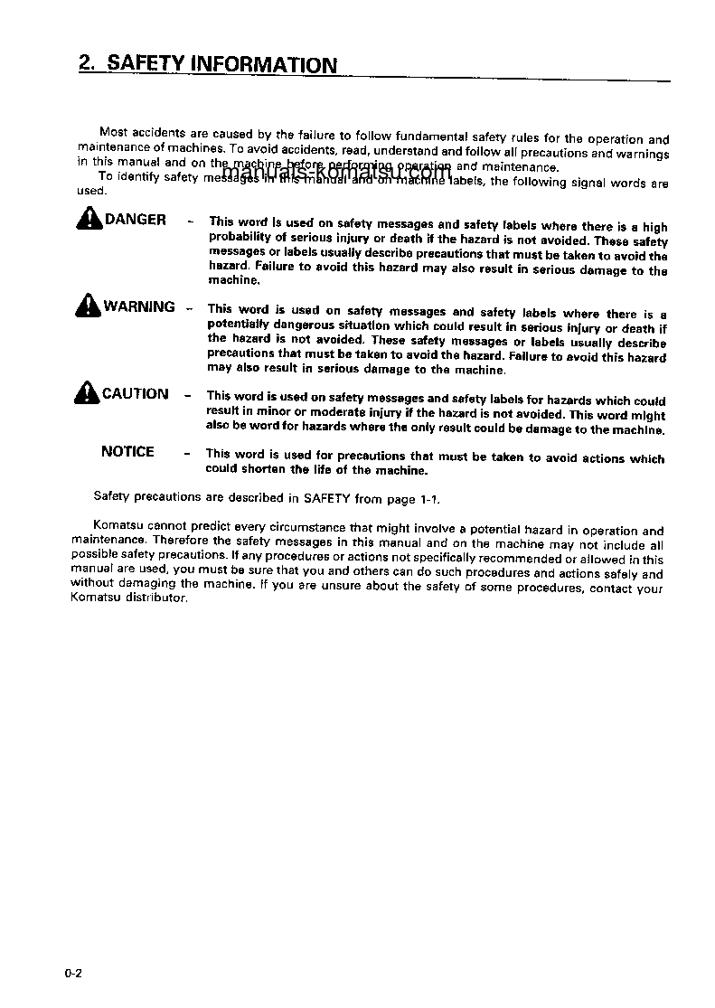 Protected: WA470-3(JPN) S/N 50001-54000 Operation manual (English)