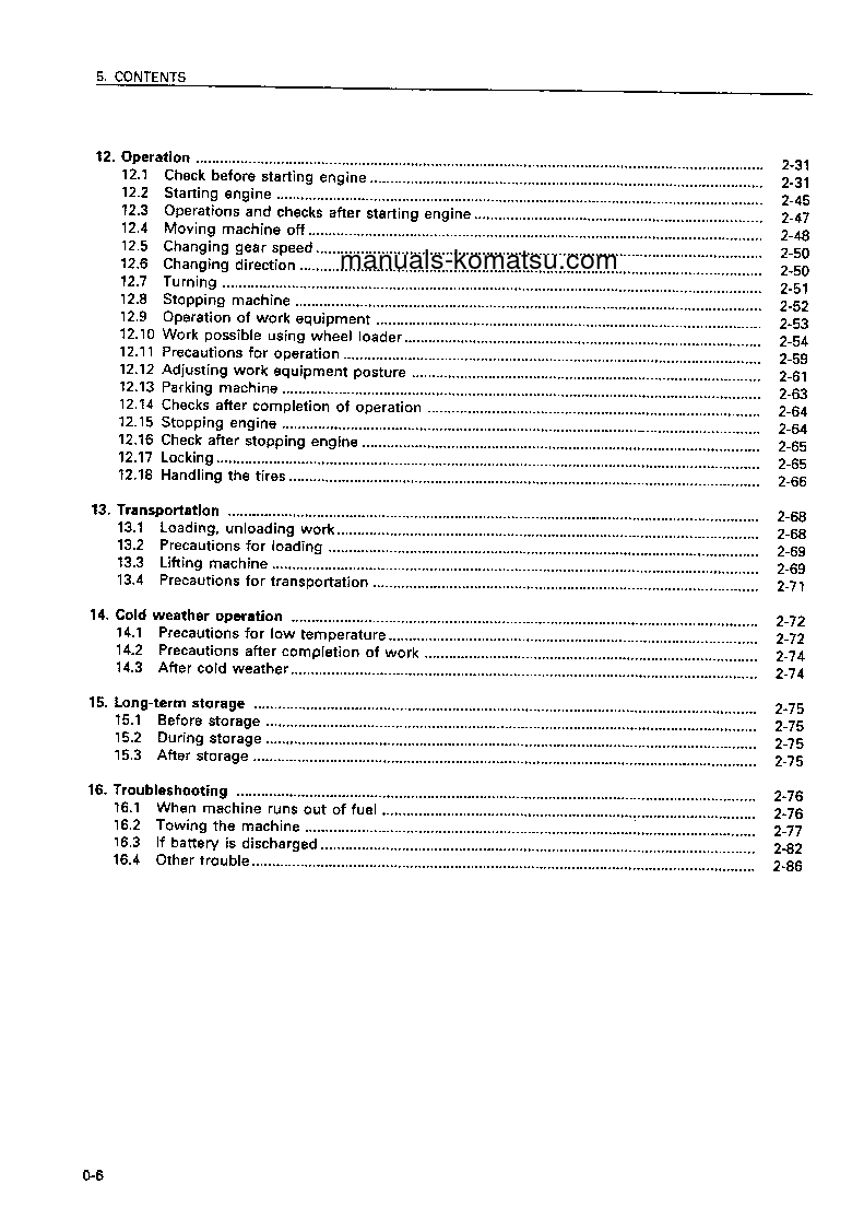 Protected: WA470-3(JPN) S/N 50001-54000 Operation manual (English)