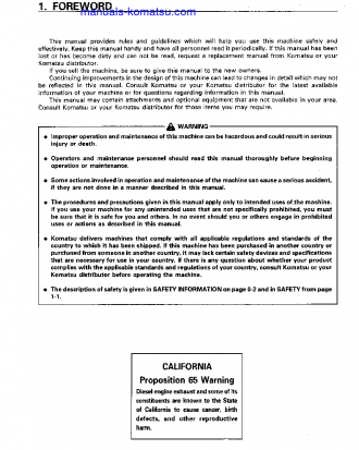 WA600-3(JPN) S/N 50128-UP Operation manual (English)