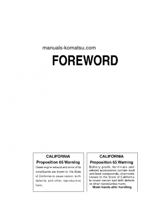 PC27MRX-1(JPN) S/N 10001-UP Operation manual (English)