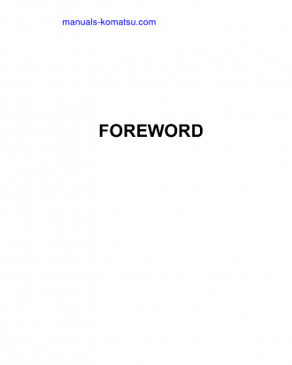 D61PX-12(JPN) S/N 1001-UP Operation manual (English)