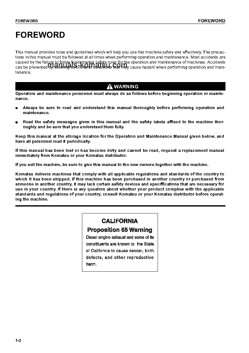 Protected: D61EX-12(JPN) S/N 1001-UP Operation manual (English)