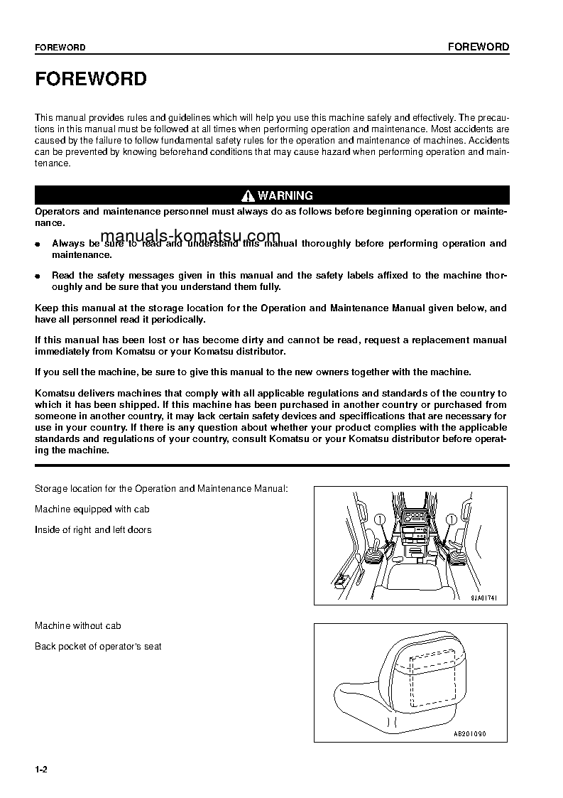 Protected: D61PX-12(JPN) S/N 1112-UP Operation manual (English)