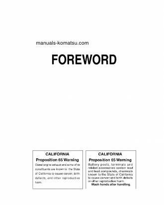 D61PX-12(JPN) S/N 1217-UP Operation manual (English)