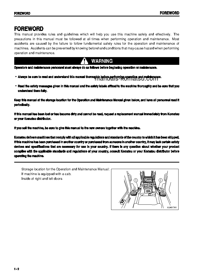 Protected: D61PX-12(JPN) S/N 1217-UP Operation manual (English)