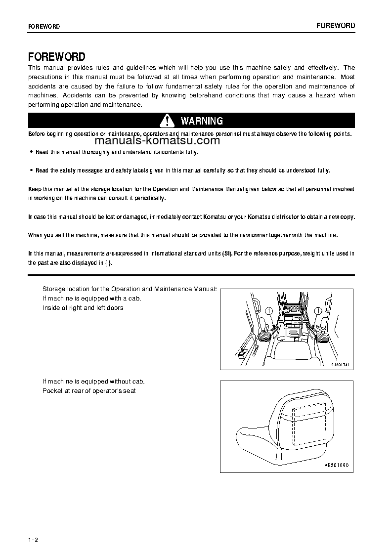 Protected: D61PX-12(JPN) S/N 1228-UP Operation manual (English)