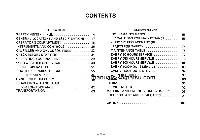 Protected: WA40-1(JPN) S/N 1001-UP Operation manual (English)