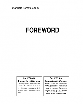 GD655-3(JPN)-FOR N. AMERICA S/N 50001-51000 Operation manual (English)