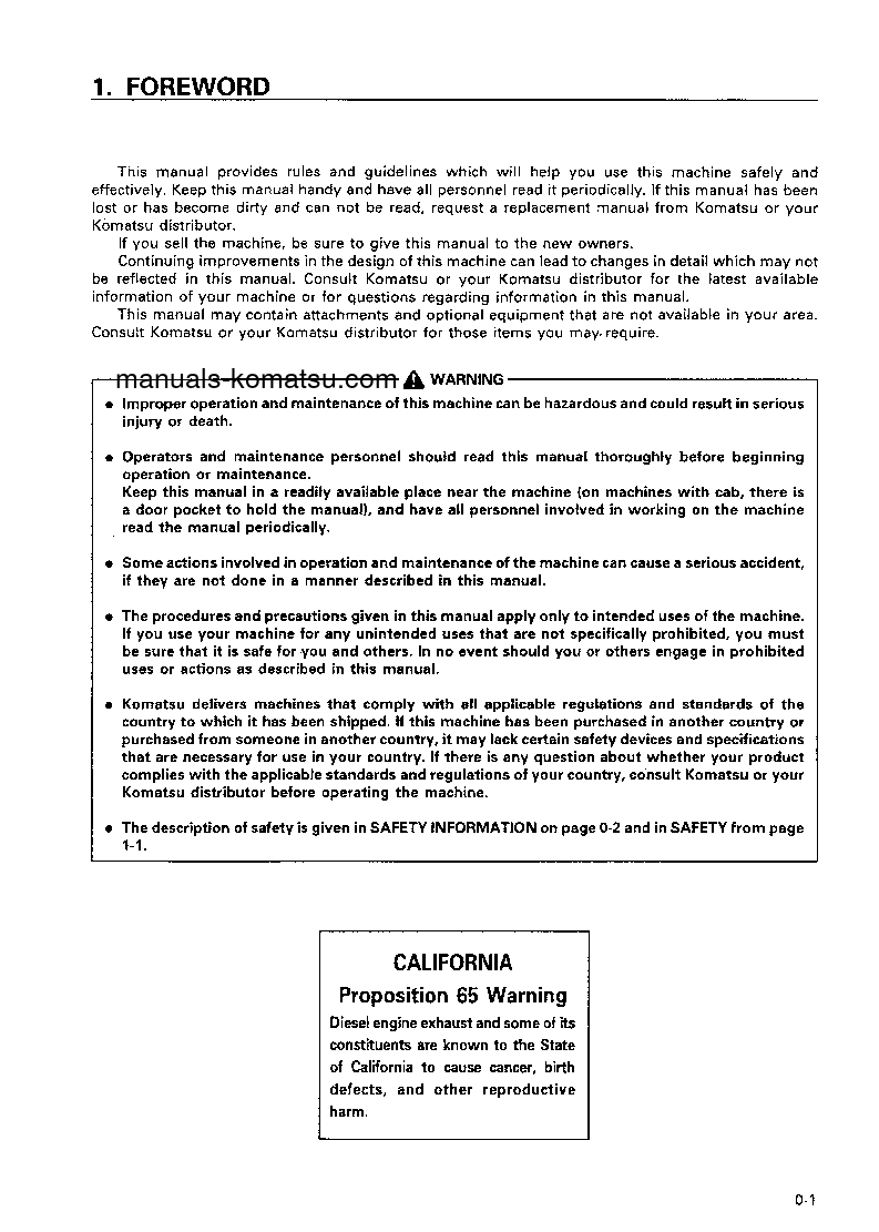 Protected: D155A-5(JPN) S/N 65001-65136 Operation manual (English)