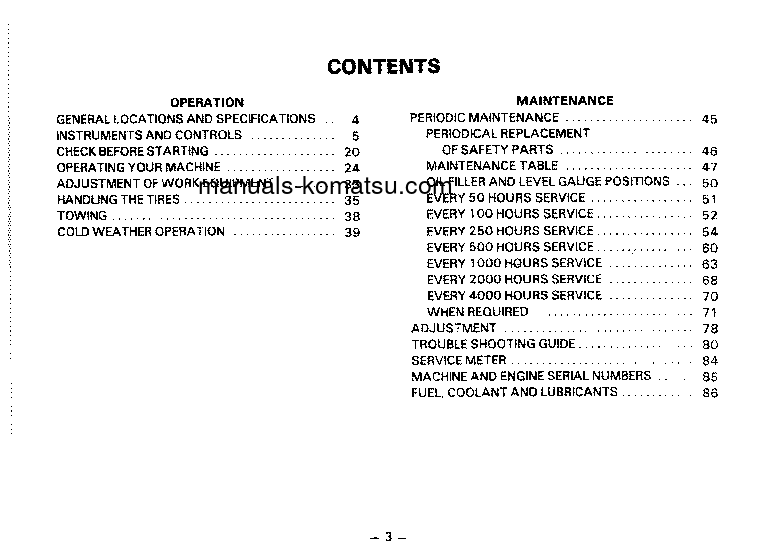 Protected: WA70-1(JPN) S/N 12001-UP Operation manual (English)