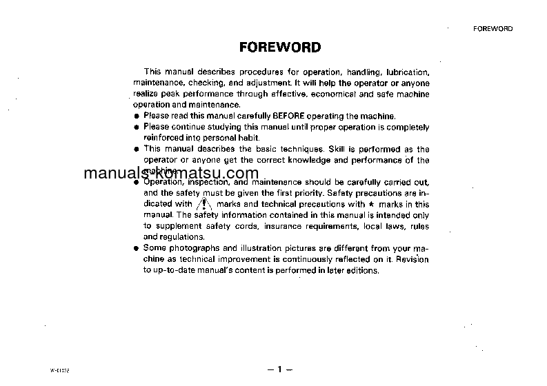 Protected: WA150-1(JPN) S/N 10001-20000 Operation manual (English)