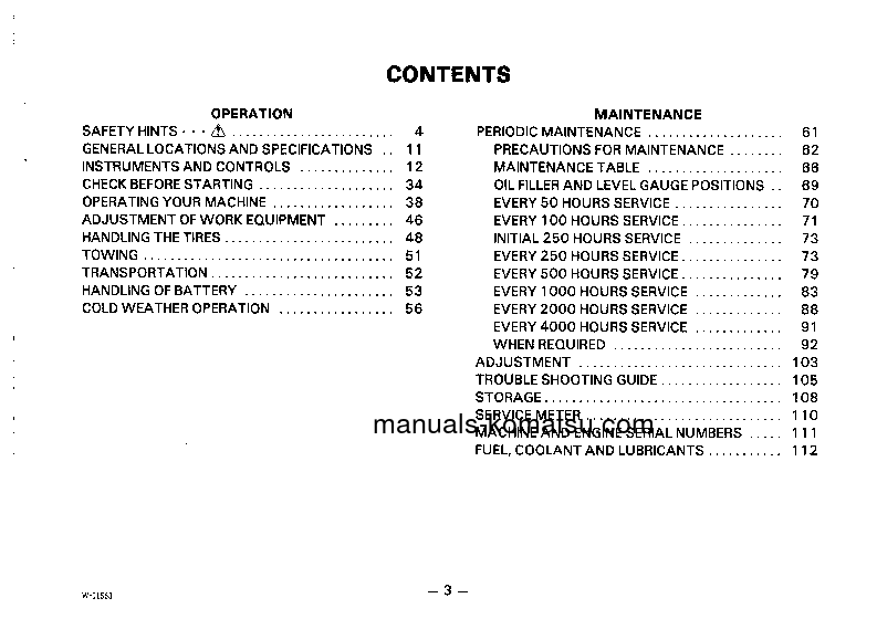 Protected: WA150-1(JPN) S/N 10001-20000 Operation manual (English)