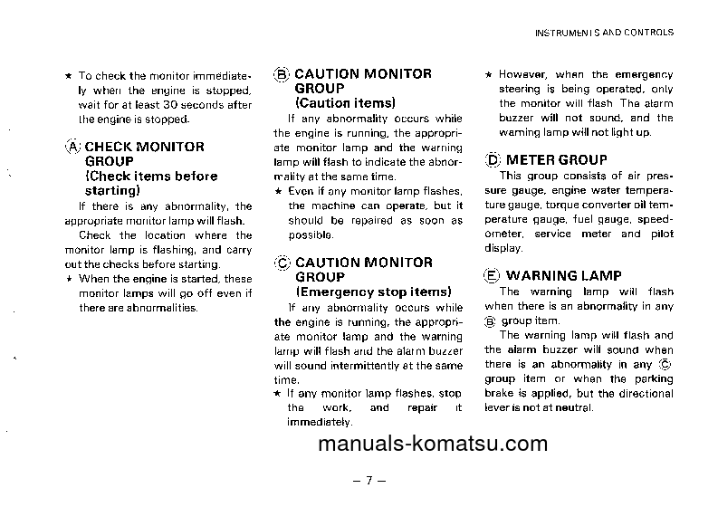 Protected: WA500-1(JPN) S/N 11458-20000 Operation manual (English)