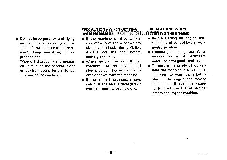 Protected: WA500-1(JPN)-C SPEC S/N 11458-UP Operation manual (English)