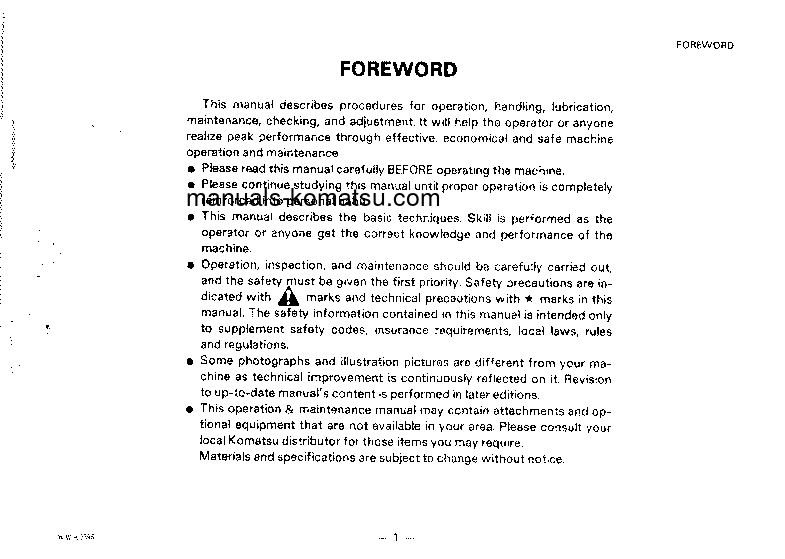 Protected: WA600-1(JPN) S/N 10881-UP Operation manual (English)