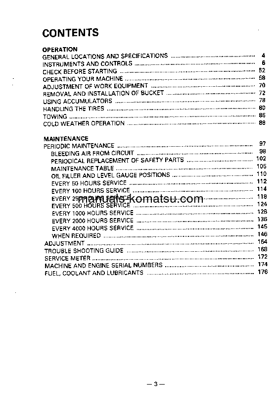 Protected: WA700-1(JPN) S/N 10001-10075 Operation manual (English)