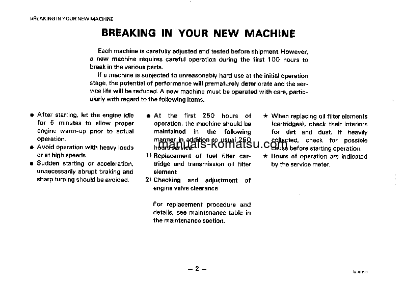 Protected: WA800-2(JPN) S/N 10501-10503 Operation manual (English)
