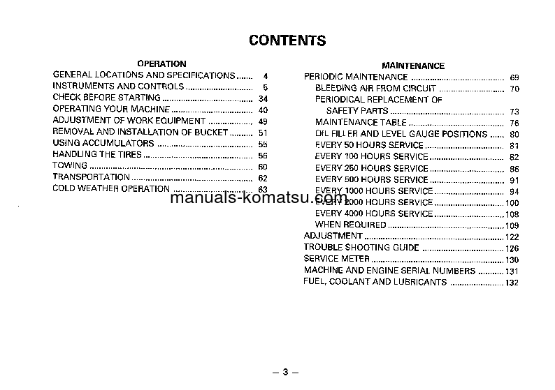 Protected: WA800-2(JPN) S/N 10598-UP Operation manual (English)